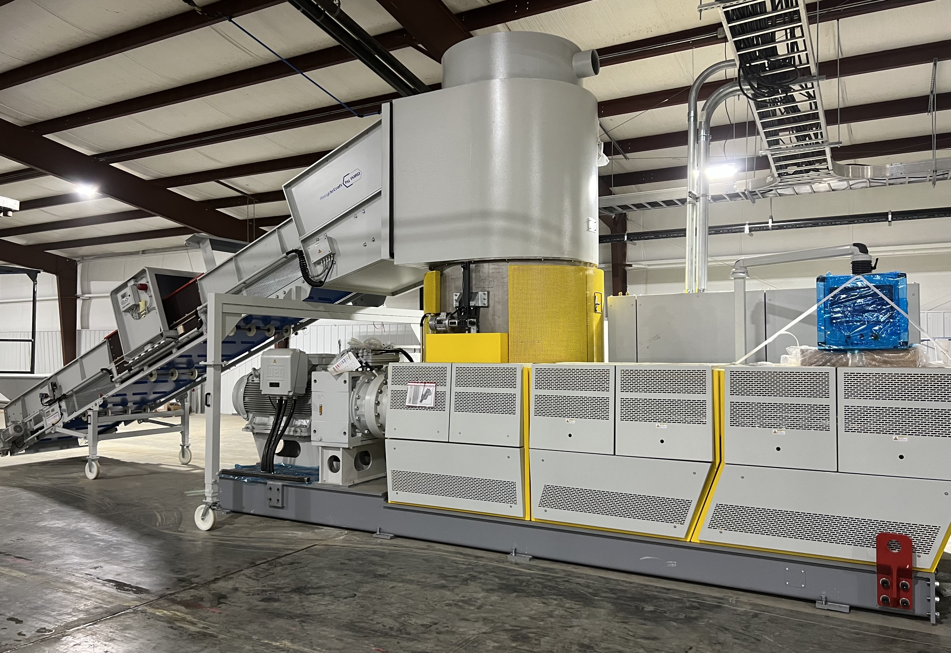 NGR #C-GRAN-165-170-V-HD, recycling pelletizing system, cutter compactor, 2,230-3,700 lb/hr, roll feeder - Image 7
