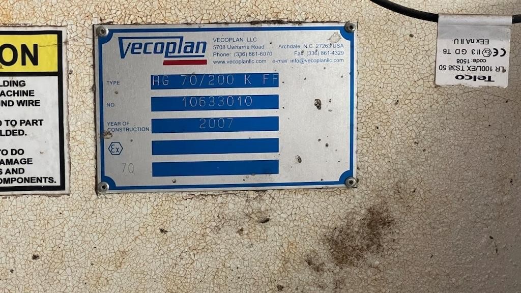 Vecoplan #RG70/200-K-FF, single shaft shredder, 72" x 82" opening, 20" diameter rotor, 84 cutters, infeed - Image 6
