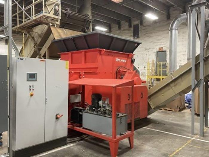 Weima #WLK-20-Super-Jumbo, single shaft shredder, 78" x 72" hopper, 180 HP, 24" diameter rotor, 165 cutters - Image 1