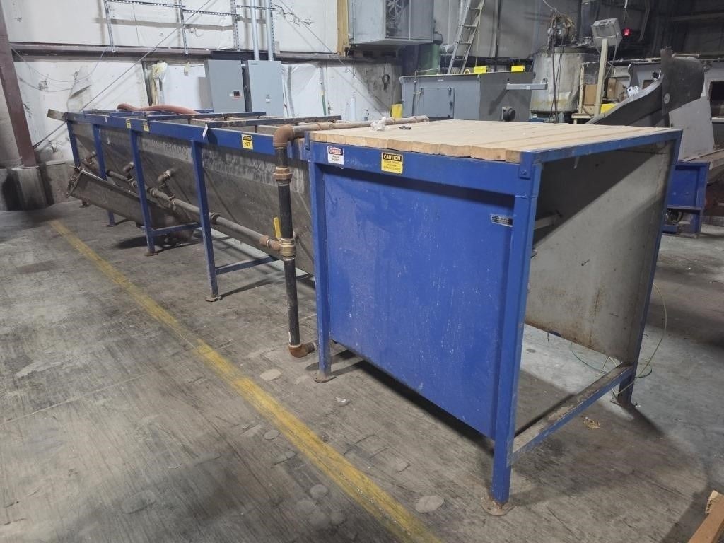Recycling Systems #KS-20-70, PET hot wash line components, trommel screen, 12' x 57" diameter drum - Image 2