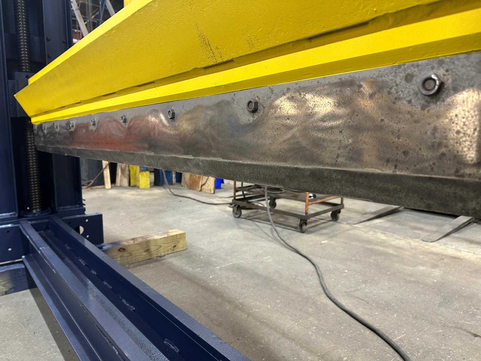 87" Jones, guillotine roll splitter, 72" max roll diameter, 10 HP, mechanical - Image 4