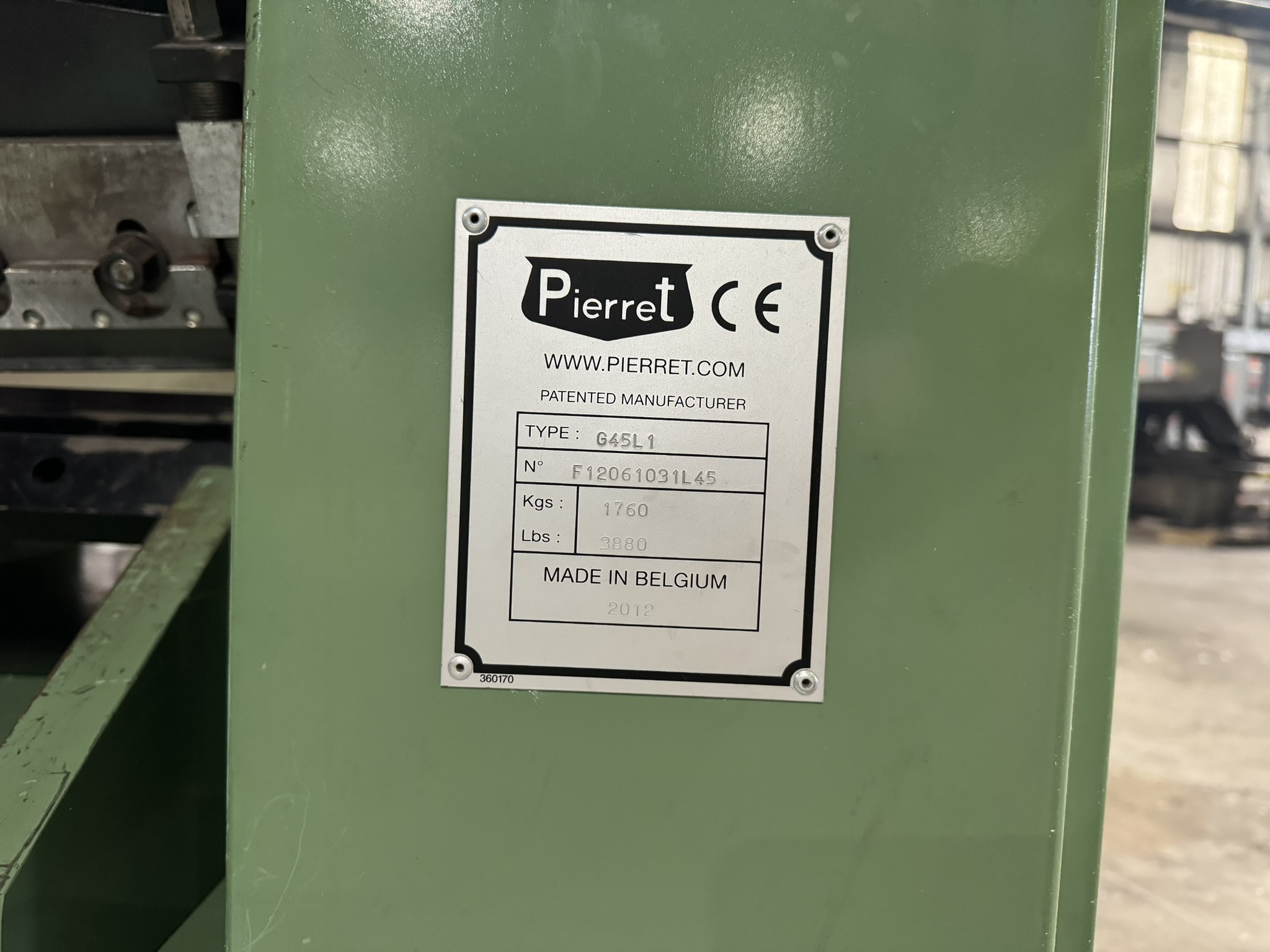 Pierret #G45L, guillotine cutter, metal detector - Image 3