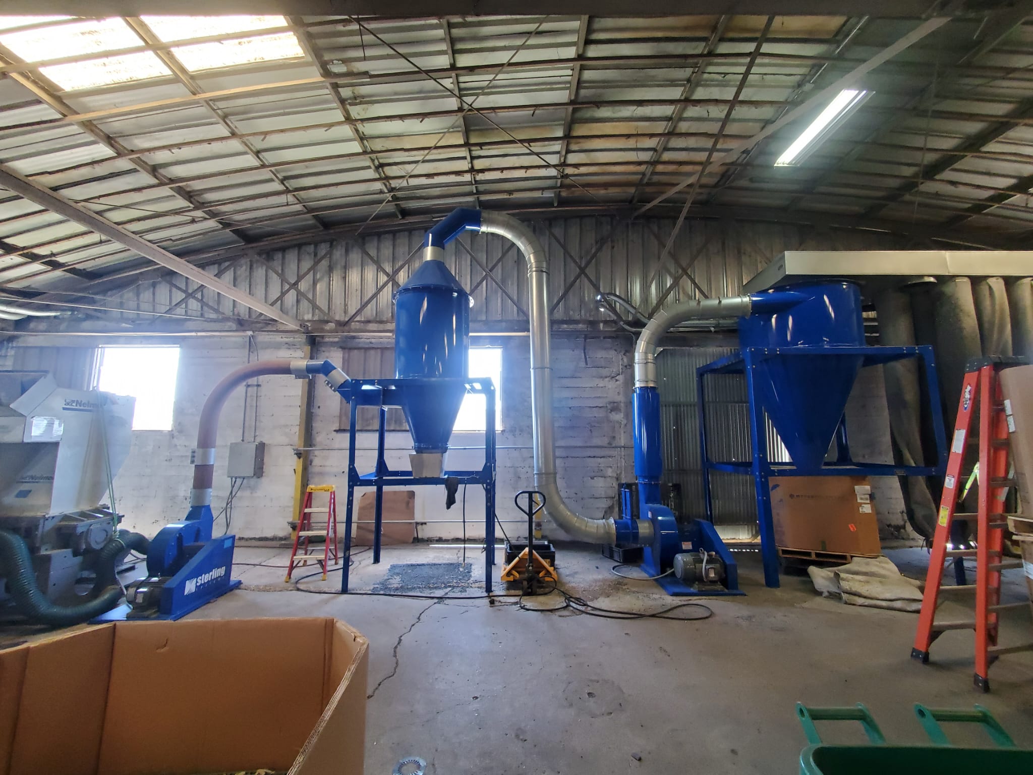 Sterling #3210, elutriation system, 2,400-3,200 lb/hr, infeed & take off blowers, primary & secondary - Image 3