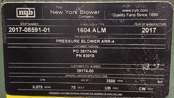 Dri-Aire #HP4-X-500, desiccant dryer, floor mount, 500 lb/hr, 3 HP Baldor, 460 V. - Image 3