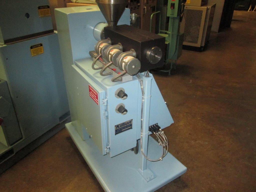 3/4" Killion, extruder, 24:1 L/D, new barrel & screw, rebuilt 2 HP DC motor, new drive, Rebuilt - Image 4