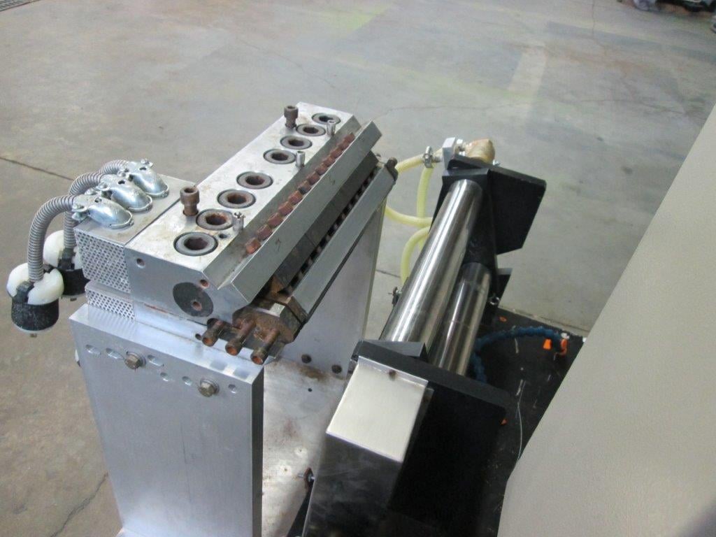 Brabender, lab sheet line, 3-roll 2" x 14", winder, Univex take off, 12" Cloeren sheet die, 115 V. - Image 4