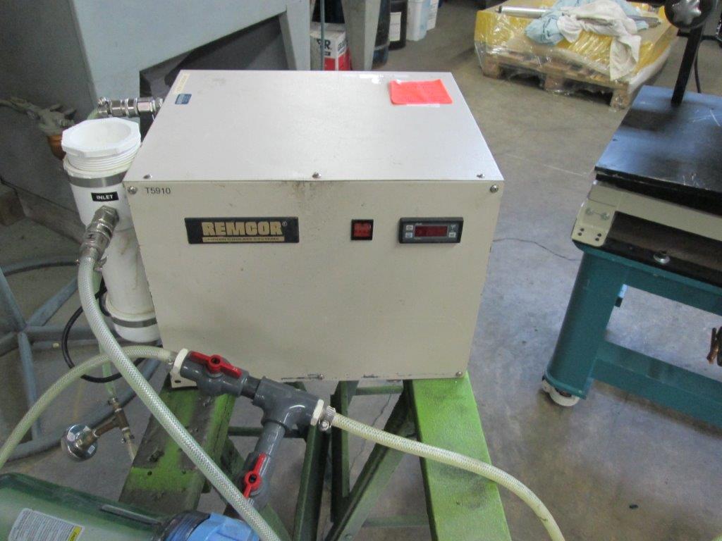 Brabender, lab sheet line, 3-roll 2" x 14", winder, Univex take off, 12" Cloeren sheet die, 115 V. - Image 6