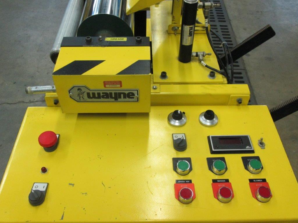 8" Wayne, lab cast film line, 6" diameter roll, air knife, winder, 1/4 HP DC, 220 V., 1 Ph. - Image 3