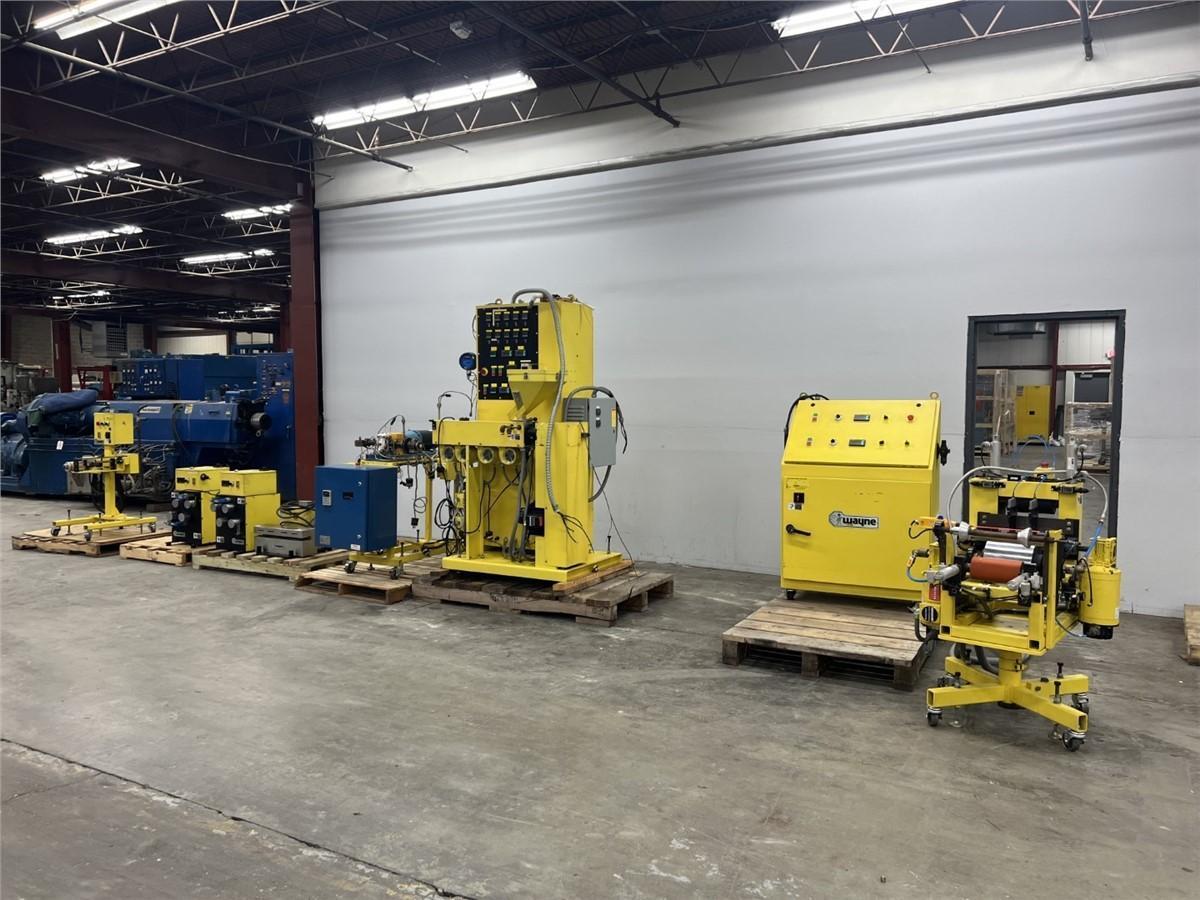 1" Wayne, lab monofilament extrusion line, 30:1 L/D, vented, 3 HP AC, Zenith melt pump, godet stations, cast - Image 3