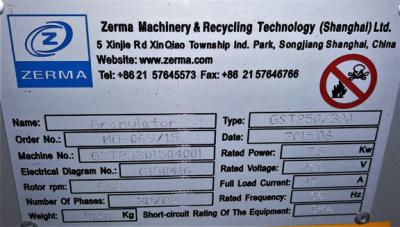 11.8" x 14.6" Zerma #GST250300, plastic granulator, 10 HP, open rotor, tangential, sound enclosure, 200 - Image 4