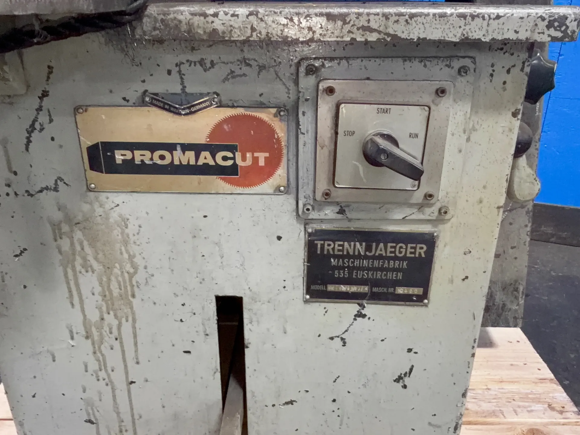 20" Trennjaeger Promacut #UNI16/60/10/H, cold saw, 10 HP, 3450 RPM, 220/440 V. - Image 6
