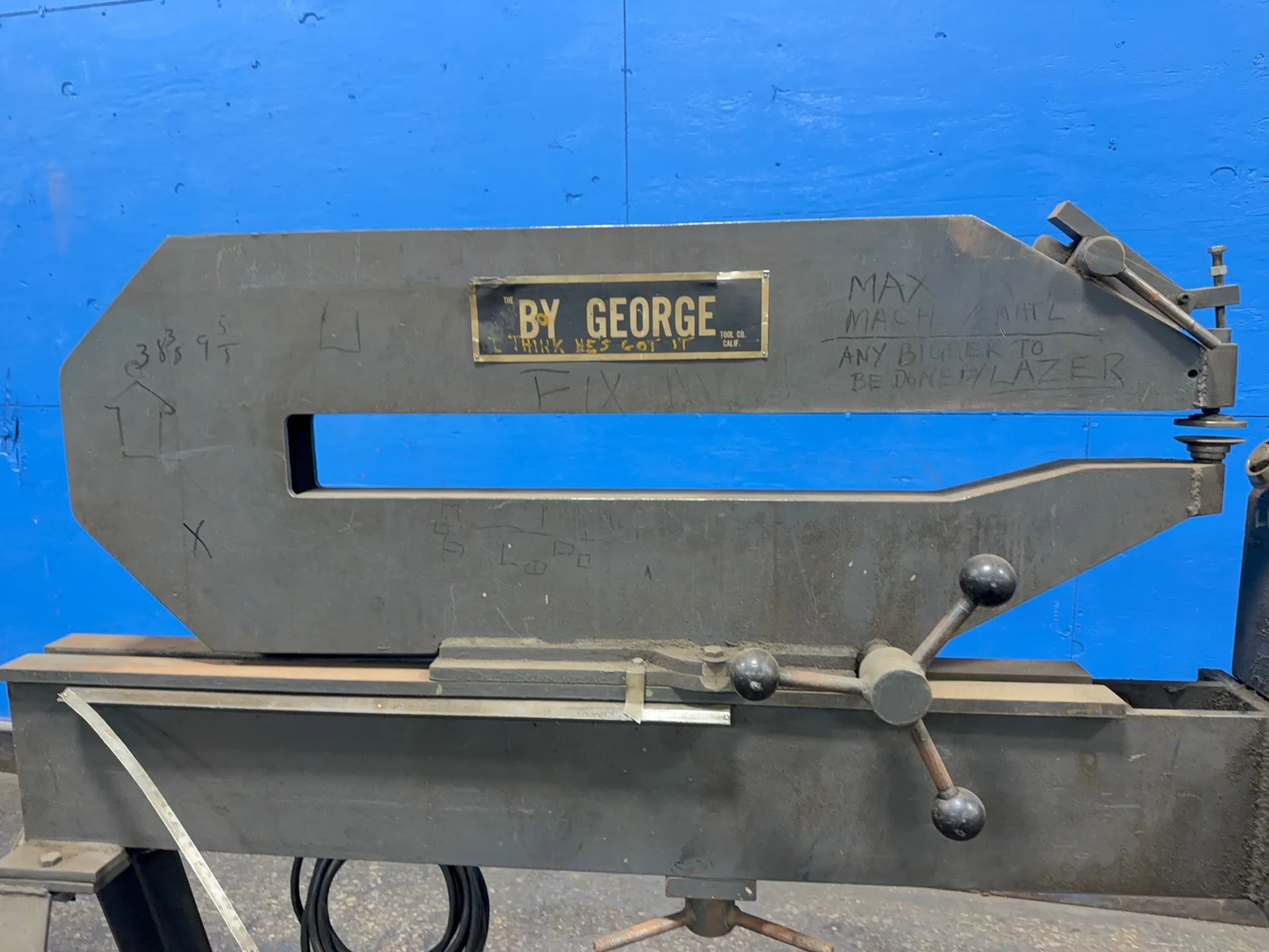 Reliance Tool #CH5273, circle shear, 52" capacity, 1.5 HP, Sabina speed drive, 180 VDC, 1981 - Image 3