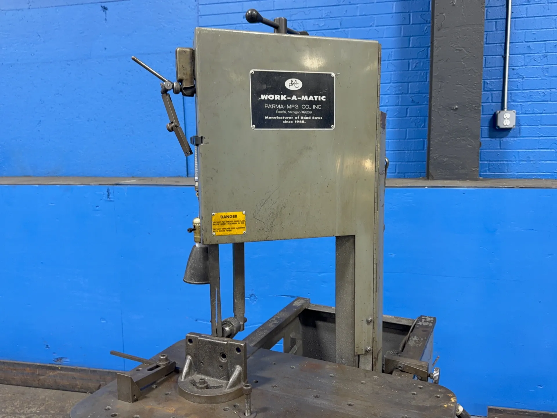 12" Parma #WORK-A-MATIC, vertical band saw, 29" x 18" table - Image 2