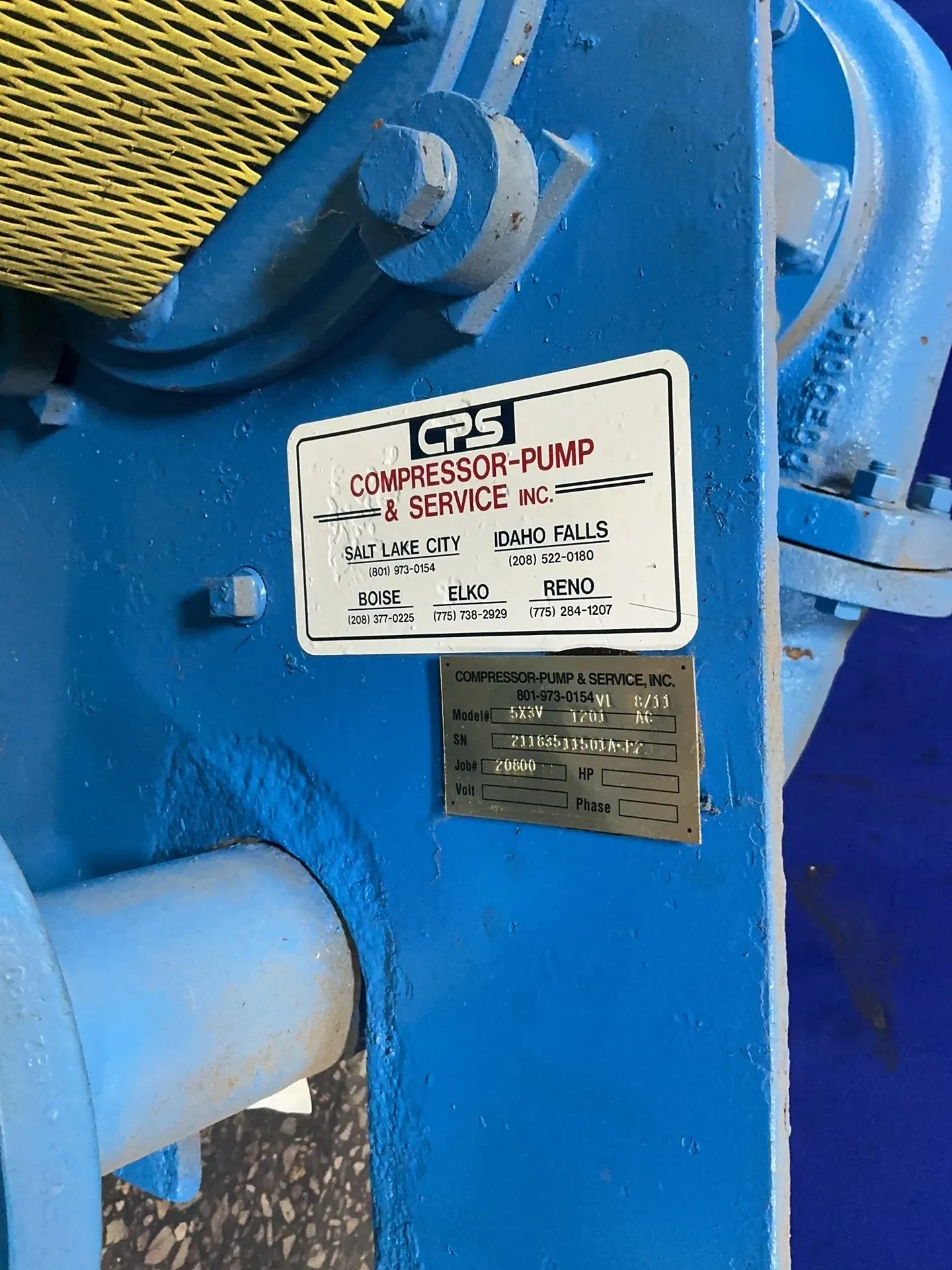Compressor-Pump & Service #5X3V, vacuum pump, 2011 - Image 5