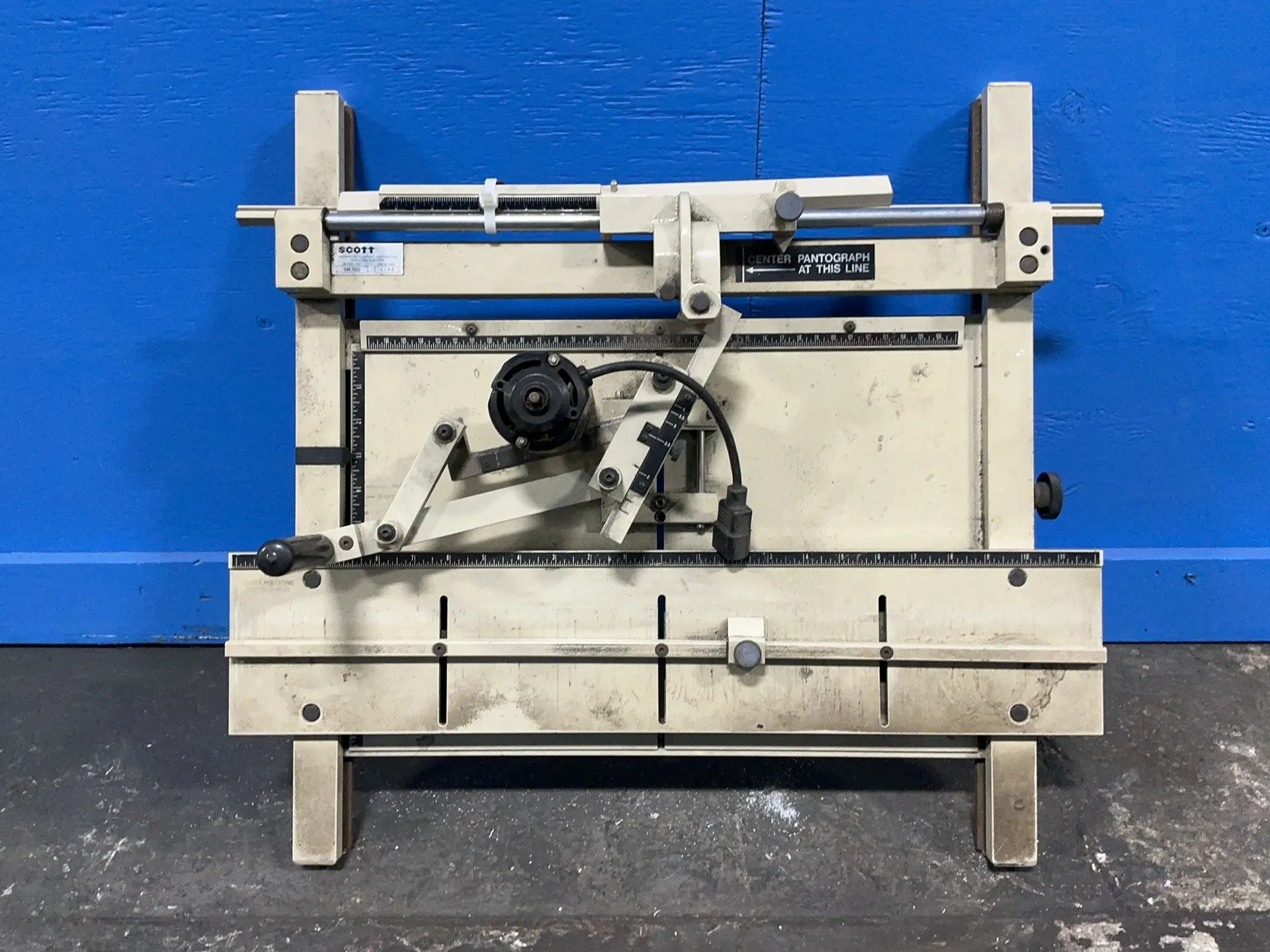Scott #SM-560, pantograph engraving machine, 11", metal, 240 V. - Image 2