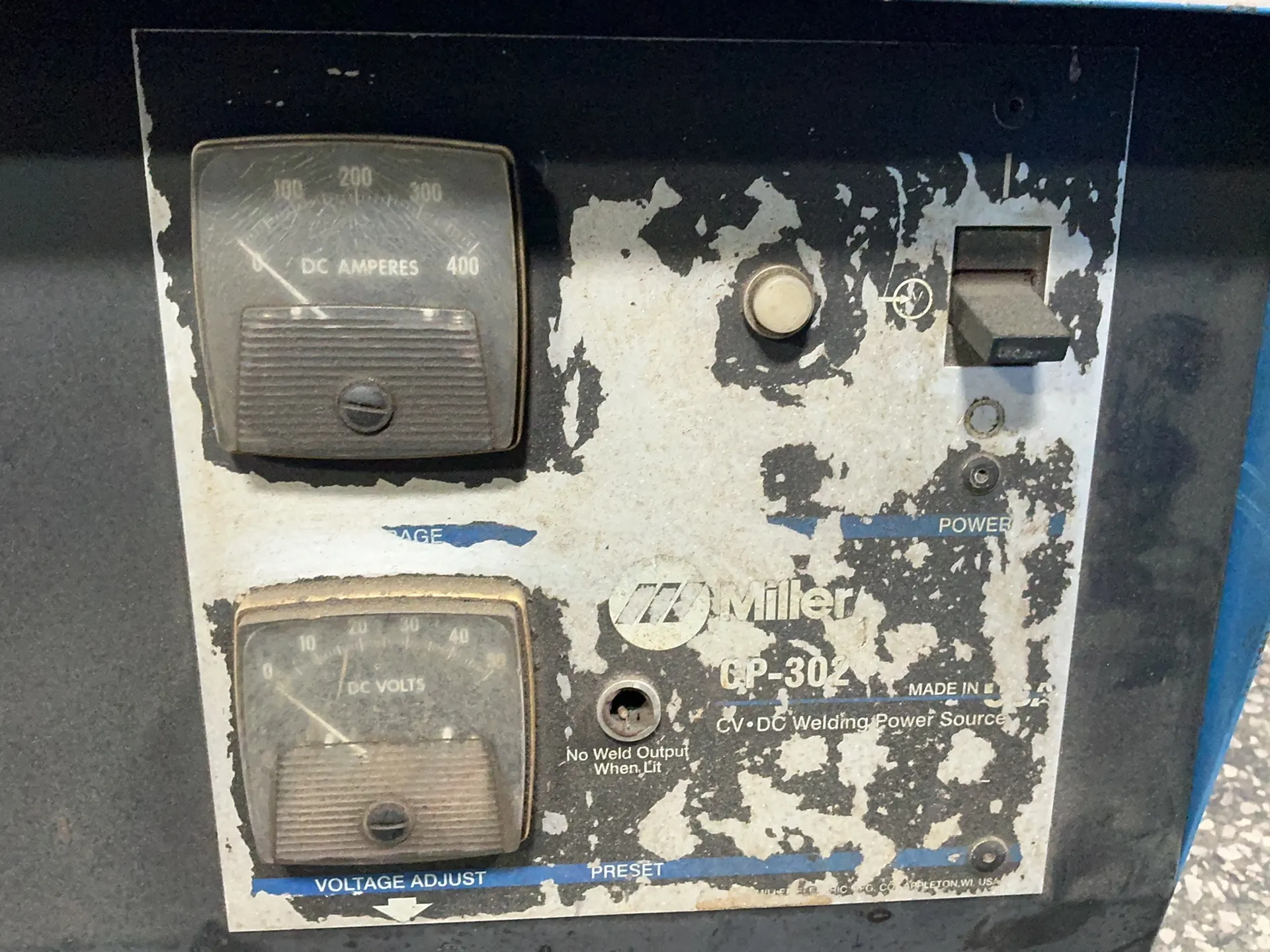 Miller #CP-302, welder, 300 Amps, 12.3 KW, 44 max. OCV, 38/33/16.5 A, cable, 200/230/460 V., 3 phase - Image 3