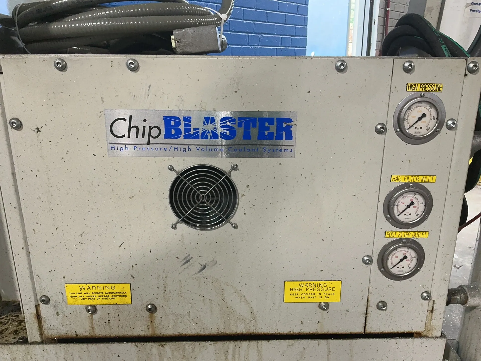 Chipblaster #JV40, Coolant System, 3000 PSI, 1 HP, 1.6/2.9 Amps, 230 V., 3 phase, 2011 - Image 3