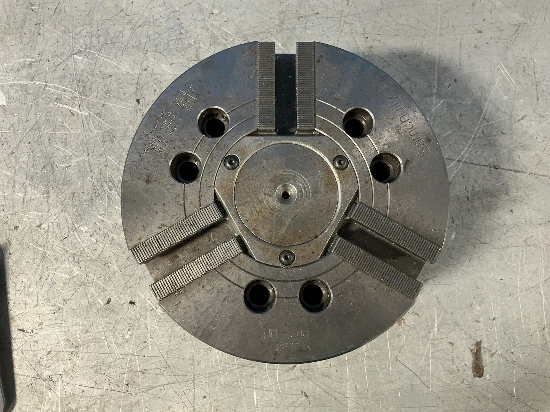8" Samchully #HH-208, 3-Jaw Chuck - Image 2