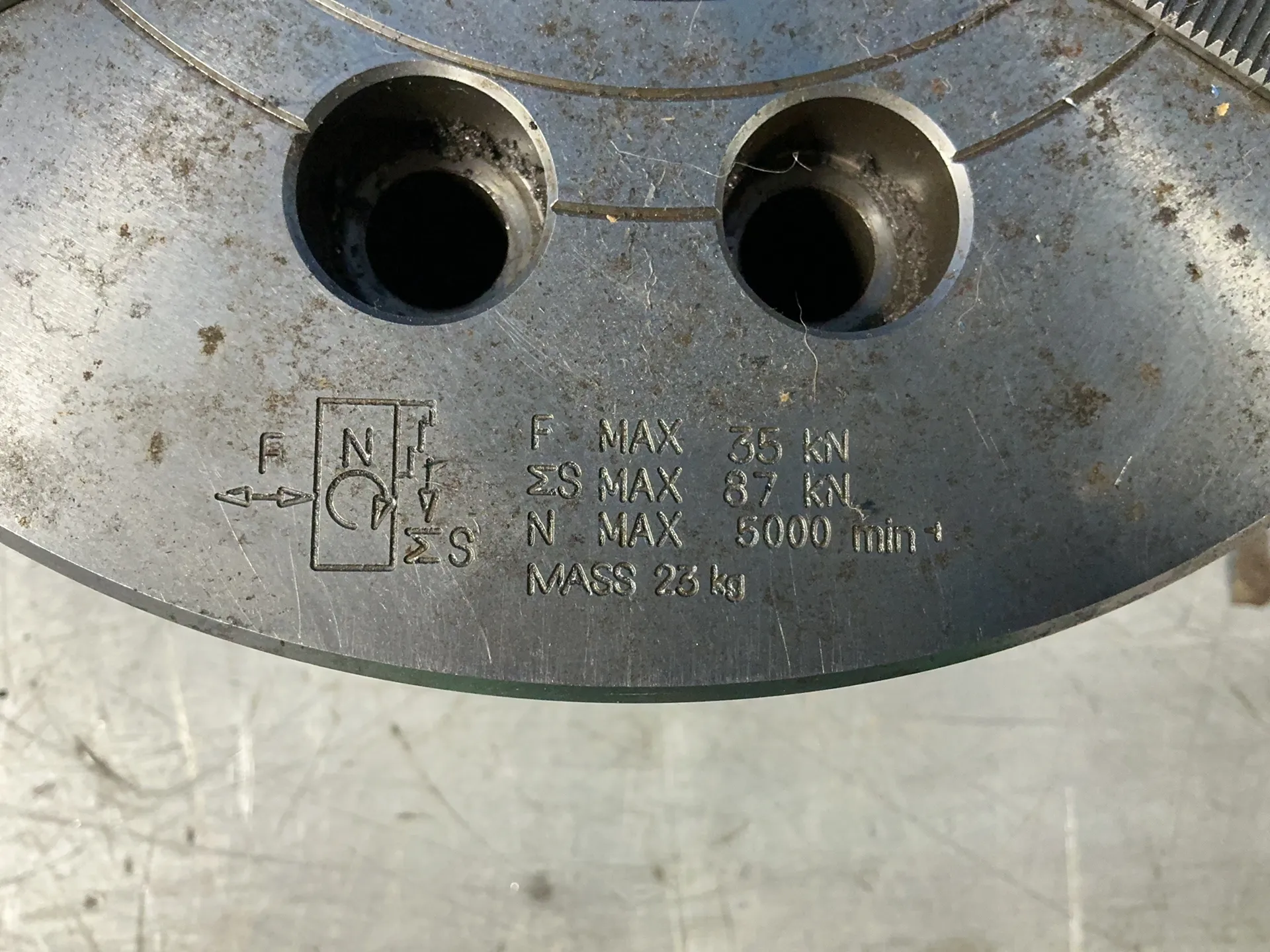 8" Samchully #HH-208, 3-Jaw Chuck - Image 5