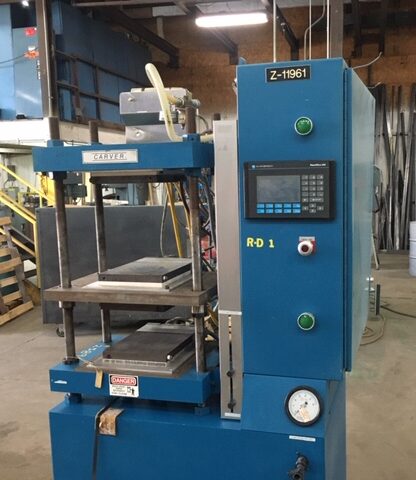 30 Ton, Carver/Wabash, 2 openings (6.5"-10" each), 6" stroke, 9" x9" elec.pltns, 2 HP, PLC, #2589 - Image 1