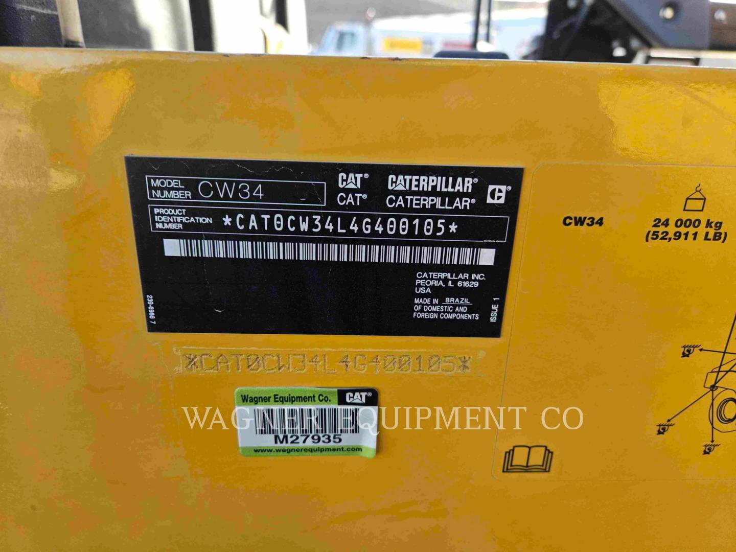 Caterpillar CW34, Compactor, 910 hours, S/N: 4G400105, 2024 - Image 6