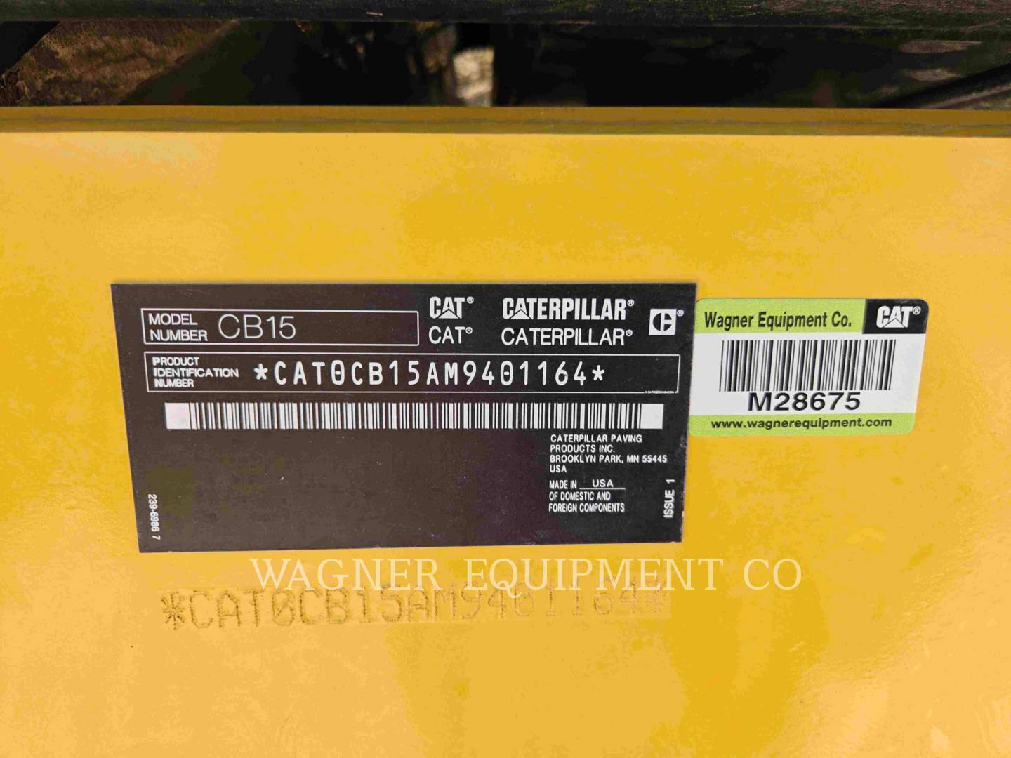 Caterpillar CB15, Compactor, 1055 hours, S/N: M9401164, 2024 - Image 6
