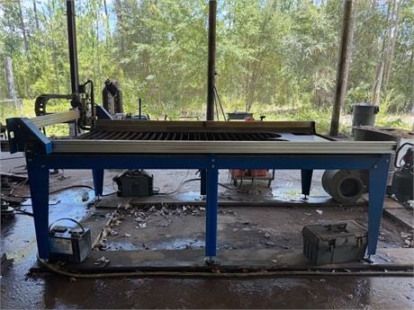 iPlasma #5.0, CNC plasma table, 4' x 8' cutting envelope, Hypertherm Powermax45 explosion proof, 4" water - Image 1