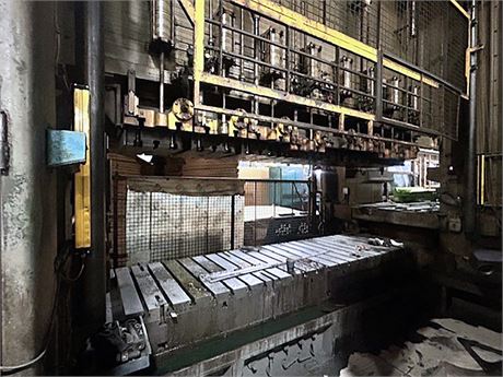 880 Ton, AIDA #FT2-80, straight side stamping press, 15.7" stroke, 12-25 SPM, 141.7" x 39.3" bolster, 35.4" - Image 5