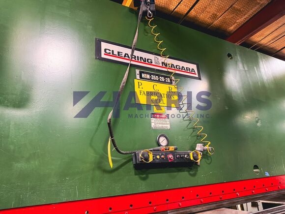 350 Ton, Clearing Niagara #HBM-350-26-28, CNC hydraulic press brake, 28' overall, 312" between housing, 12" - Image 2