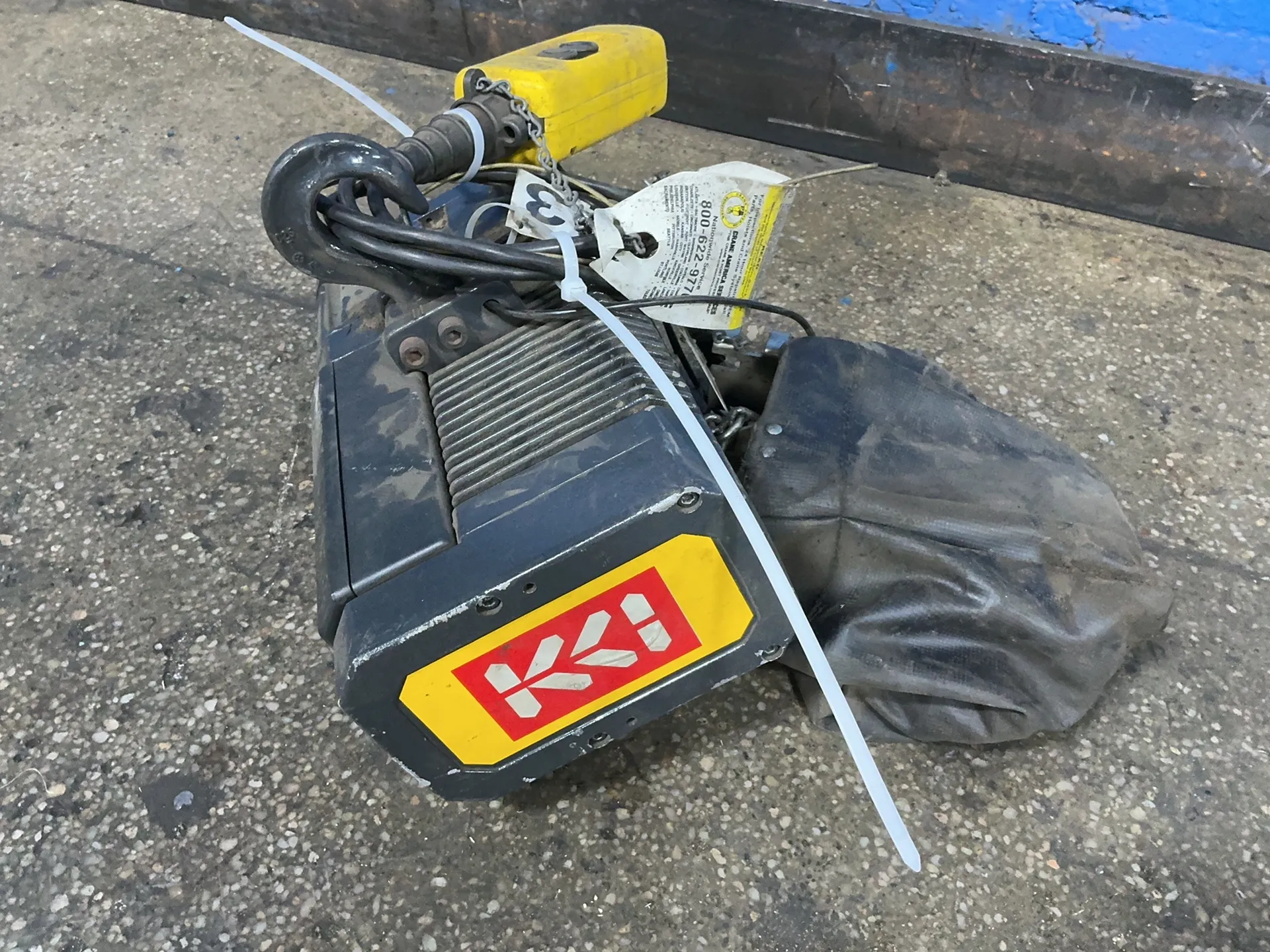1 Ton, KCI Konecranes #KX5115TH10S, electric hoist, 3/4 HP, 230 V. - Image 2