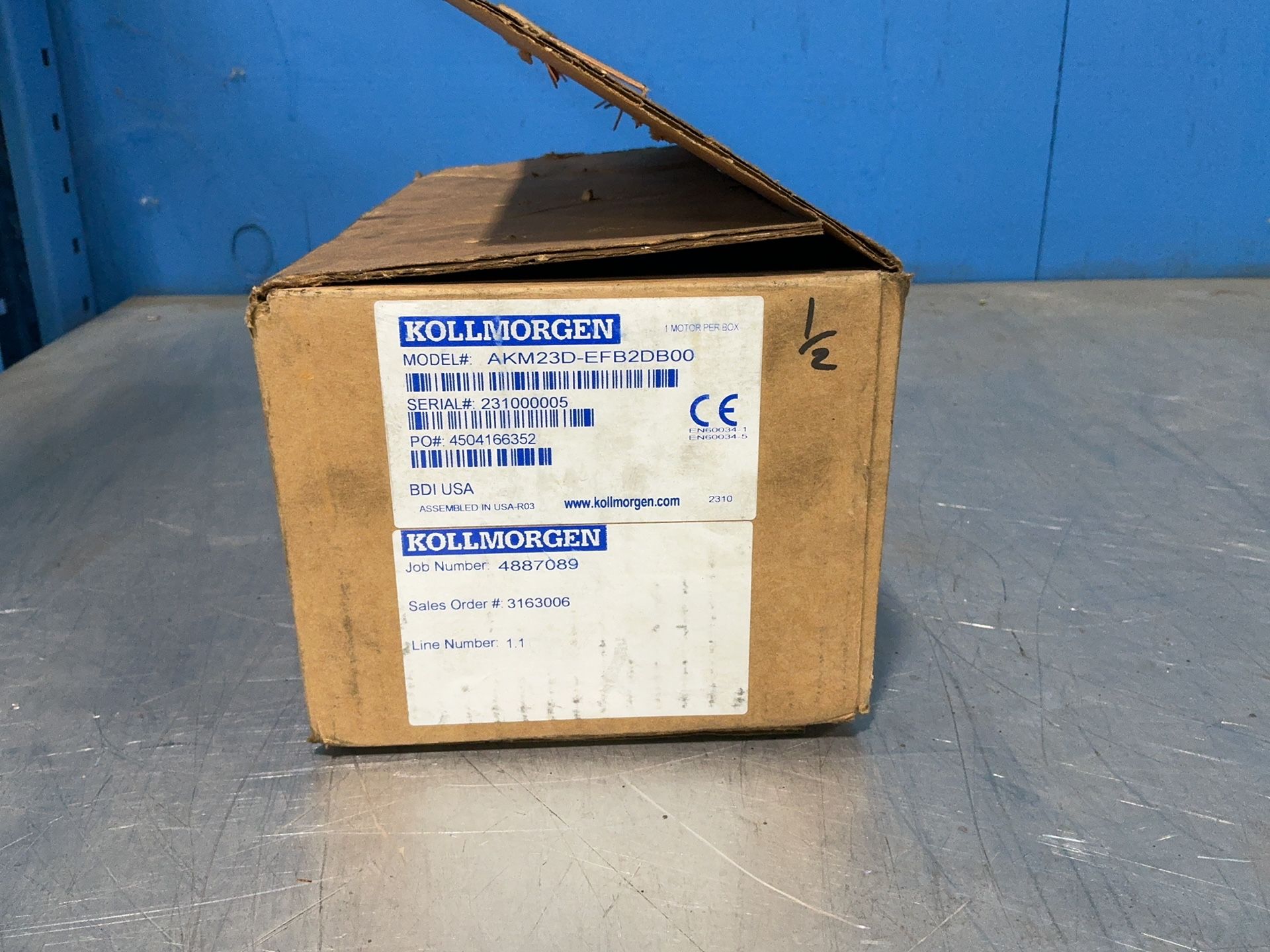 Kollmorgen #AKM23D-EFB2DB00, PM Servo Motor, new (4 available) - Image 2
