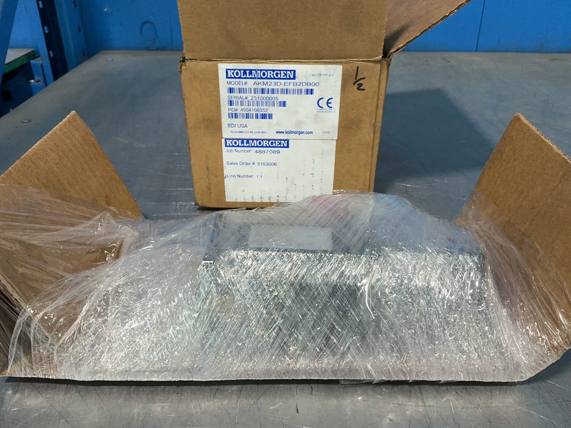 Kollmorgen #AKM23D-EFB2DB00, PM Servo Motor, new (4 available) - Image 4