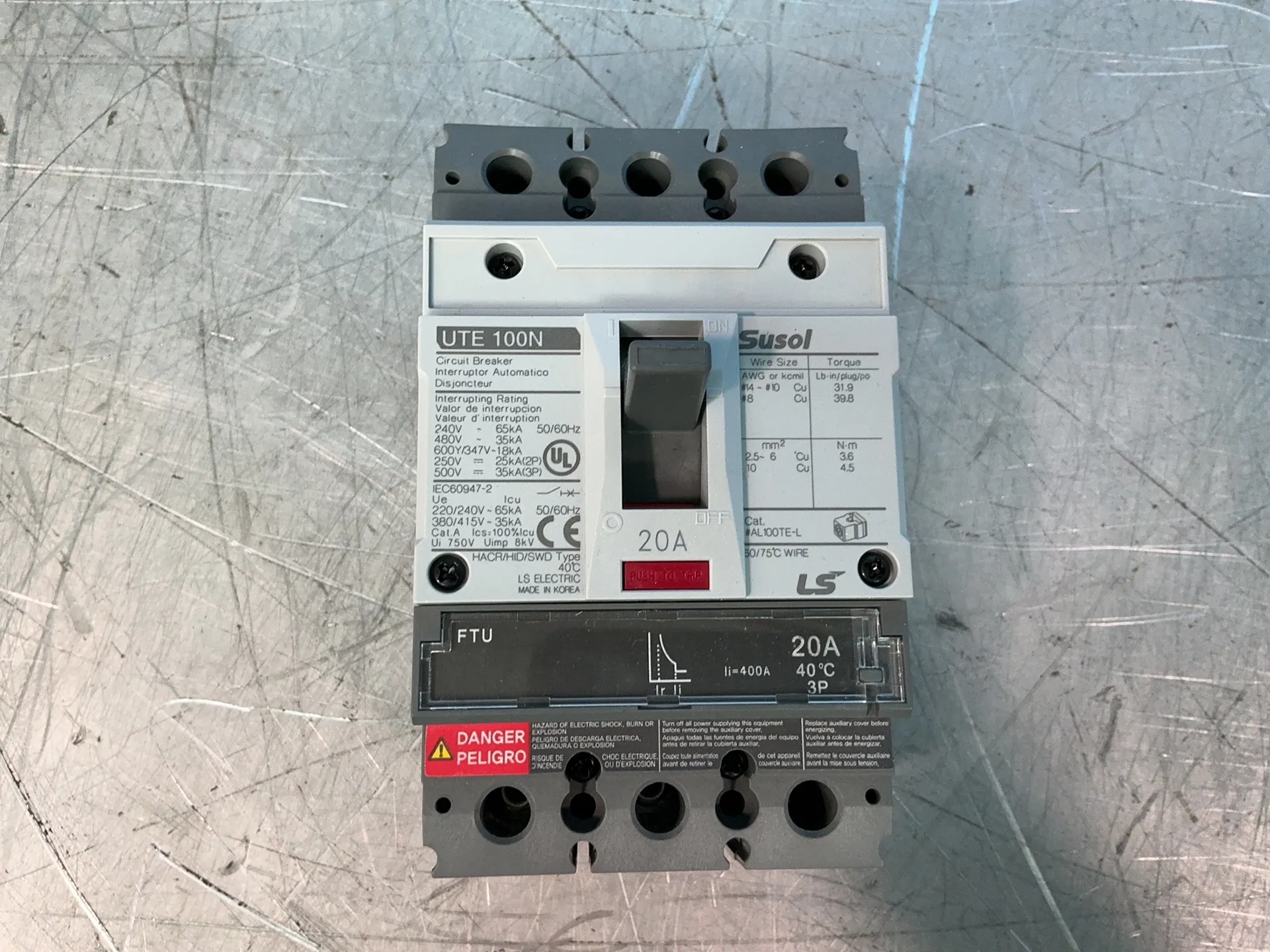 20 Amps, Leroy Somer Electric #02050067UL, molded case circuit breaker, LOT of 5, new - Image 5