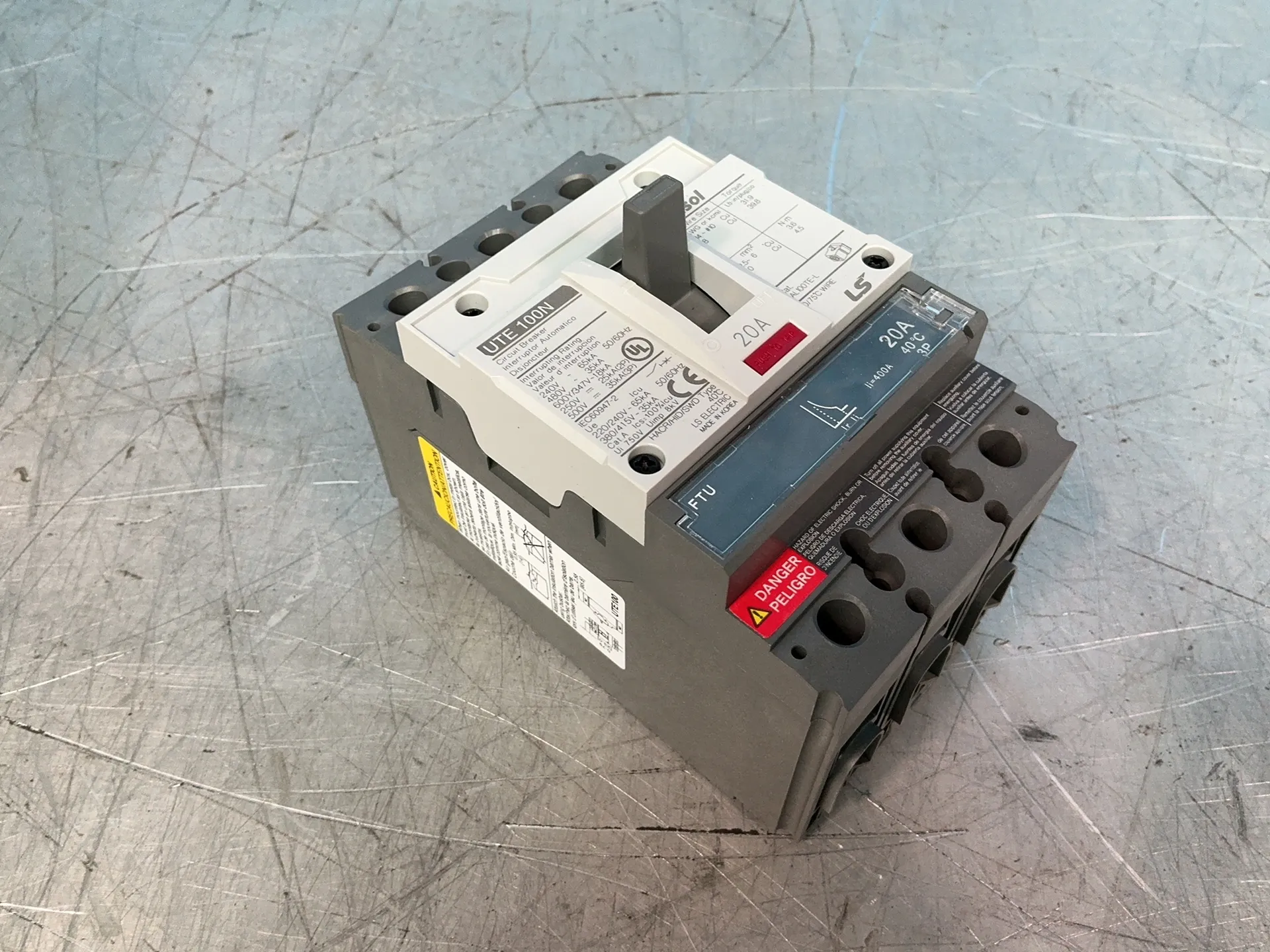 20 Amps, Leroy Somer Electric #02050067UL, molded case circuit breaker, LOT of 5, new - Image 6