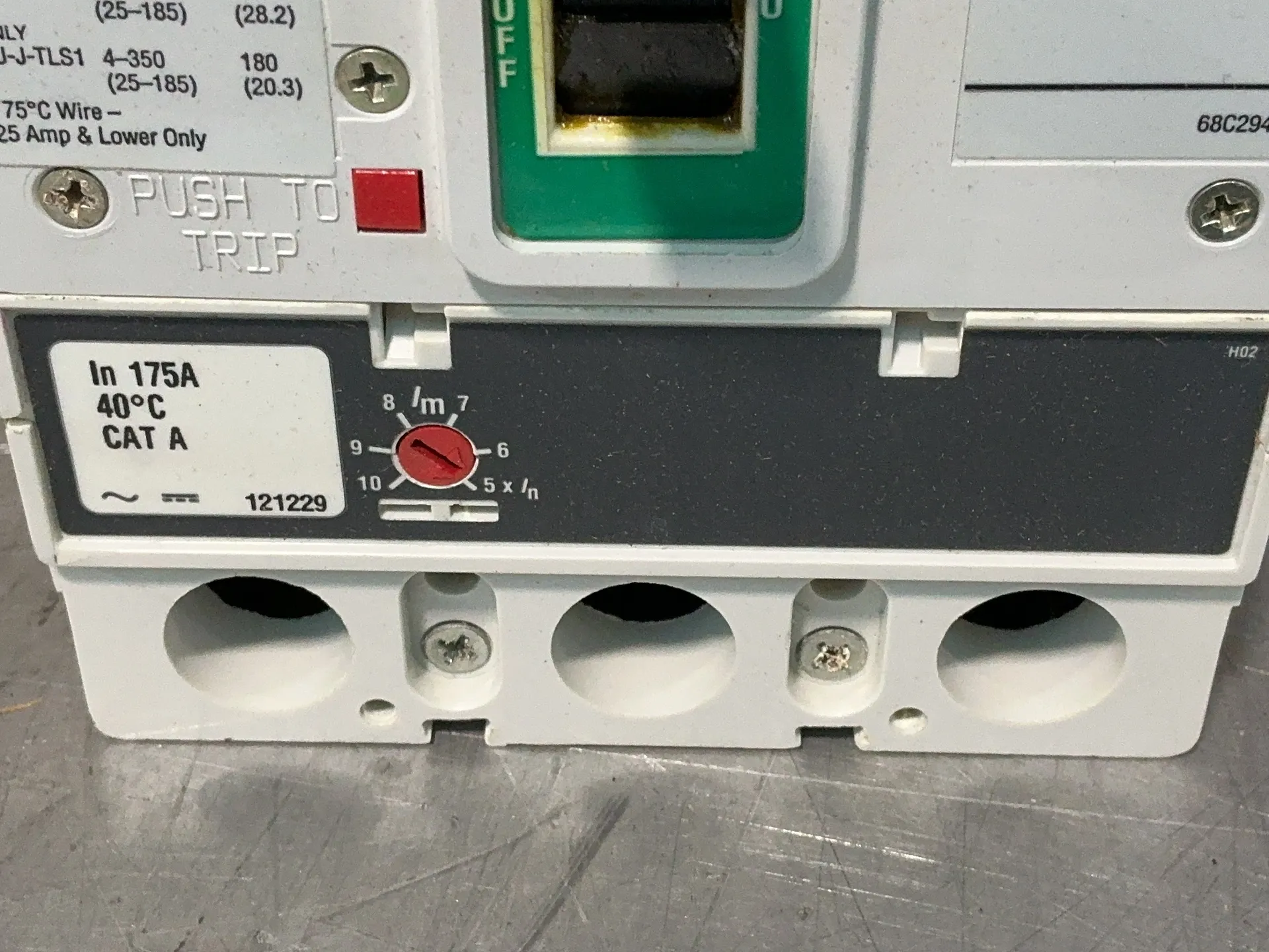 250 Amps, Allen-Bradley #140U-J3D3-D17, Series A molded case circuit breaker assembly, 3-pole, 35 KA @ 480 - Image 5