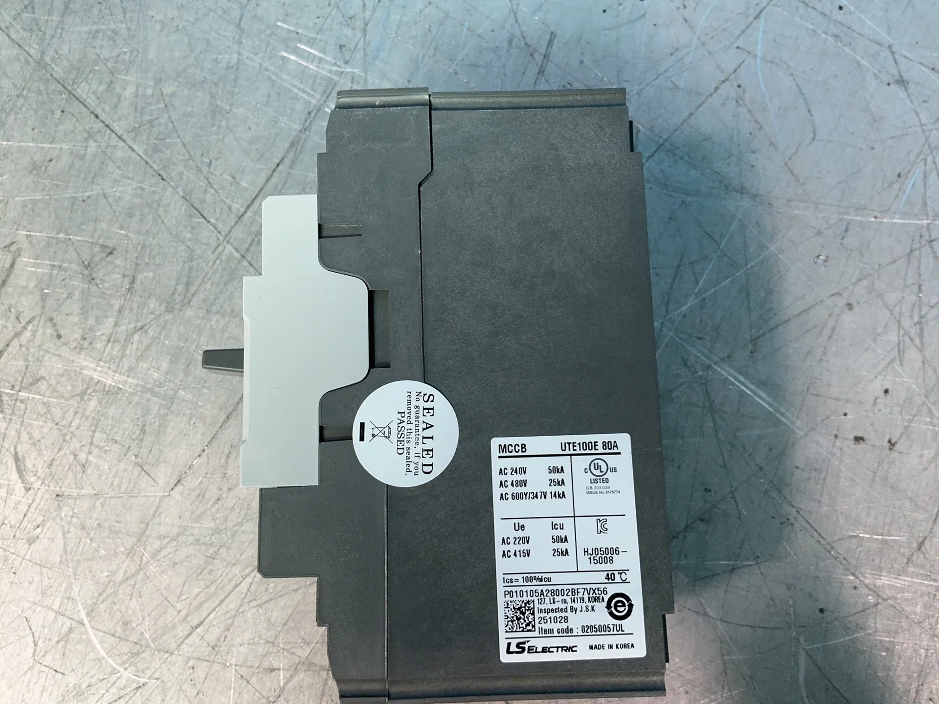 80 Amps, Leroy Somer Electric #02050057UL, molded case circuit breaker, LOT of 3, new - Image 6