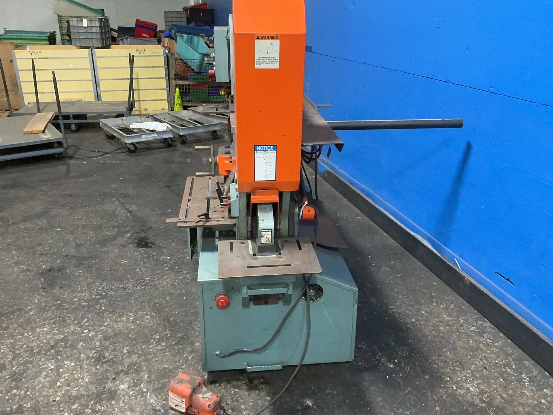 6" x 6" x 1/2" Scotchman #D095-24M, ironworker, punch, shear, 24" blade length, 10 HP, 3500 PSI, 14.8 A, 460 - Image 6