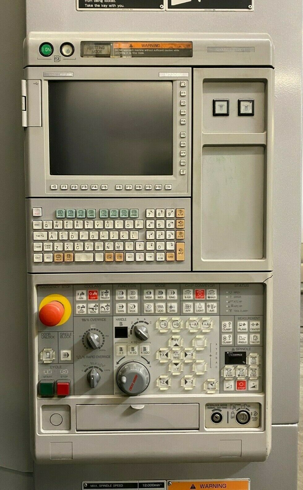 DMG, Mori Seiki #NHX-5000, CNC horizontal machining center, 40 automatic tool changer, 28.7" X, 28.7" Y - Image 4