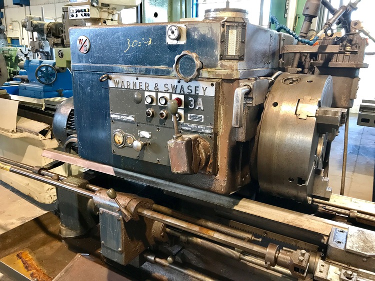 No. 3A Warner & Swasey, M3500, extended bed, CST, taper, 6.5" hole, power wrench, 1966 - Image 2