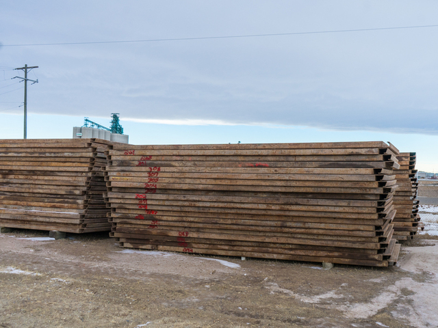 8' x 20' steel and wood rig matting - Image 3