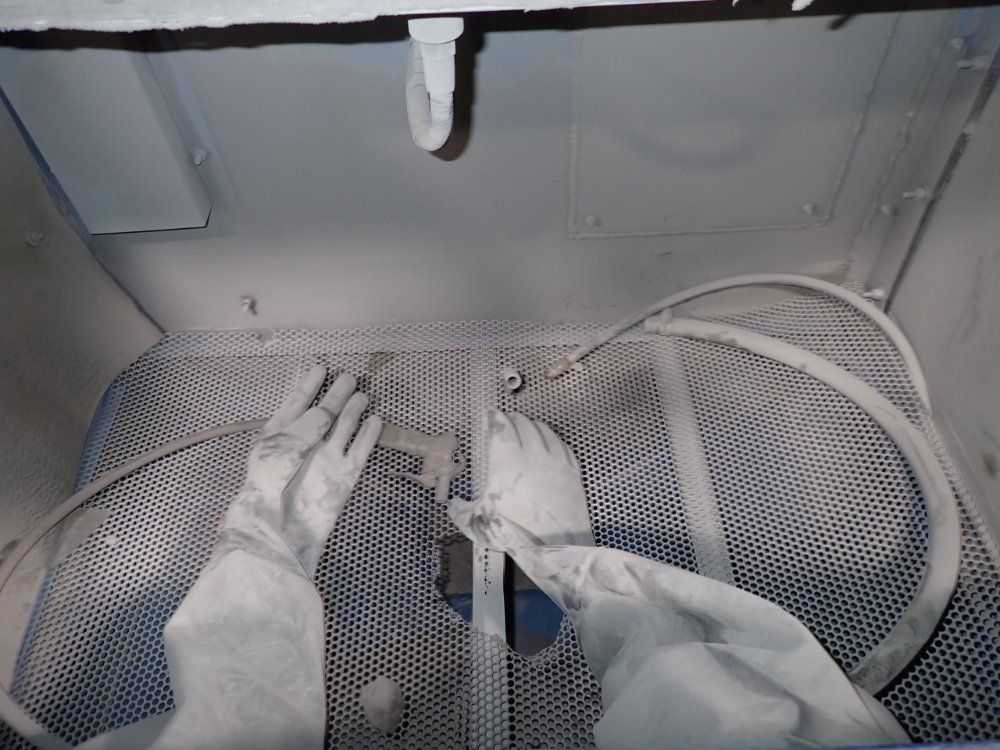 35" x 22" x 20" blast cabinets, 2-piece unit - Image 4