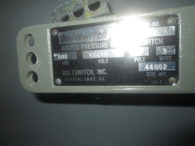800 Amp. EMI, 3 pole, 480/277 Volts, fusible type, Nema 1 rated - Image 2