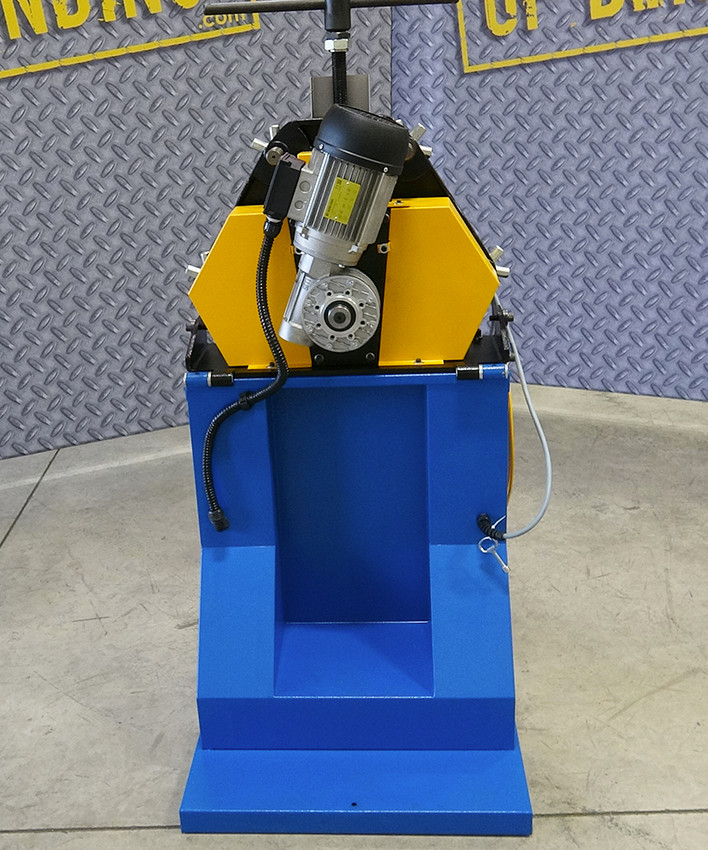 1-1/2" x 1-1/2" x 1/4" Ercolina #CE35, Manual Angle Roll, 40mm roll shaft, 1-1/2" pipe, 2" tube, 220 V. - Image 4