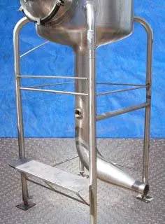 Crepaco #2100, deaerator tank, 36" diameter x 72" H inside, 30" Hg vacuum, 20" manway, 4" inlet, 60" L x 60" - Image 4