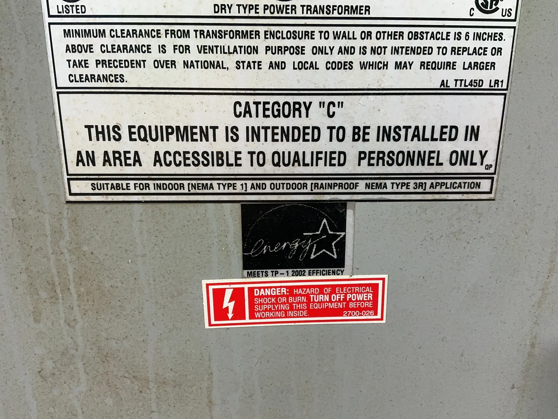 45 KVA 480 Primary, 240/120 Secondary, MGM HT45A3K2SH, dry type transformer, 3PH - Image 3