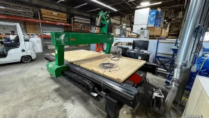 Frogmill #SFM-II, CNC Router, 60" x 120" table, 26" Z, 5.5 HP Perske spindle, 17,000 RPM, C-clamp hold down - Image 4