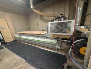 Biesse #Rover-A-3.40-FT, CNC Router, 145" X, 61" Y, 7" Z, 48" x 144" table, 10 station ATC, 15 spindle boring - Image 2