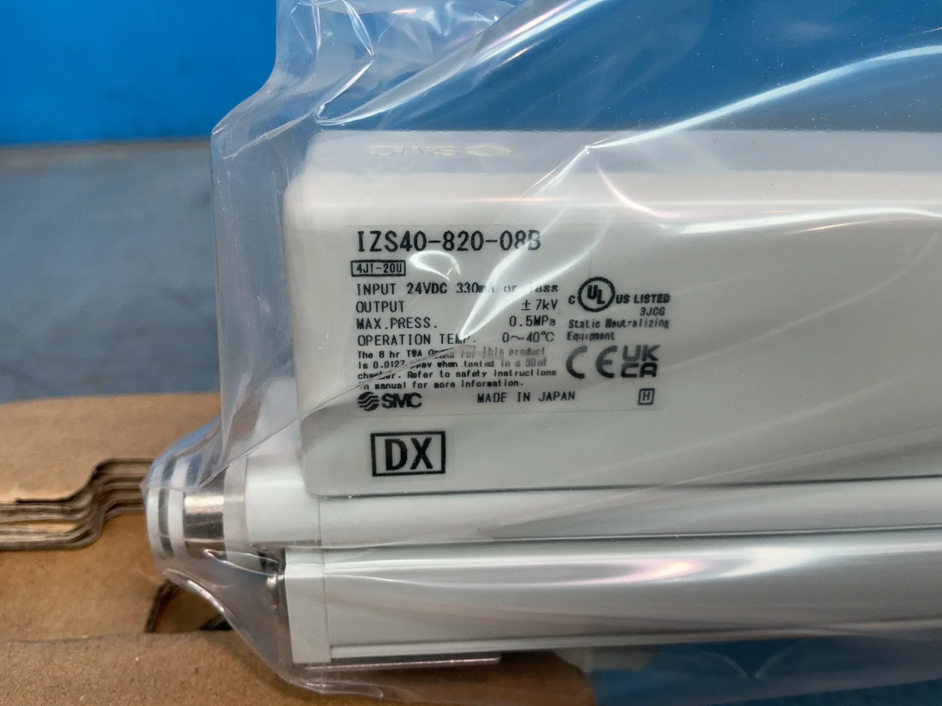 SMC #IZS40-820-08B, ionizer, new - Image 2