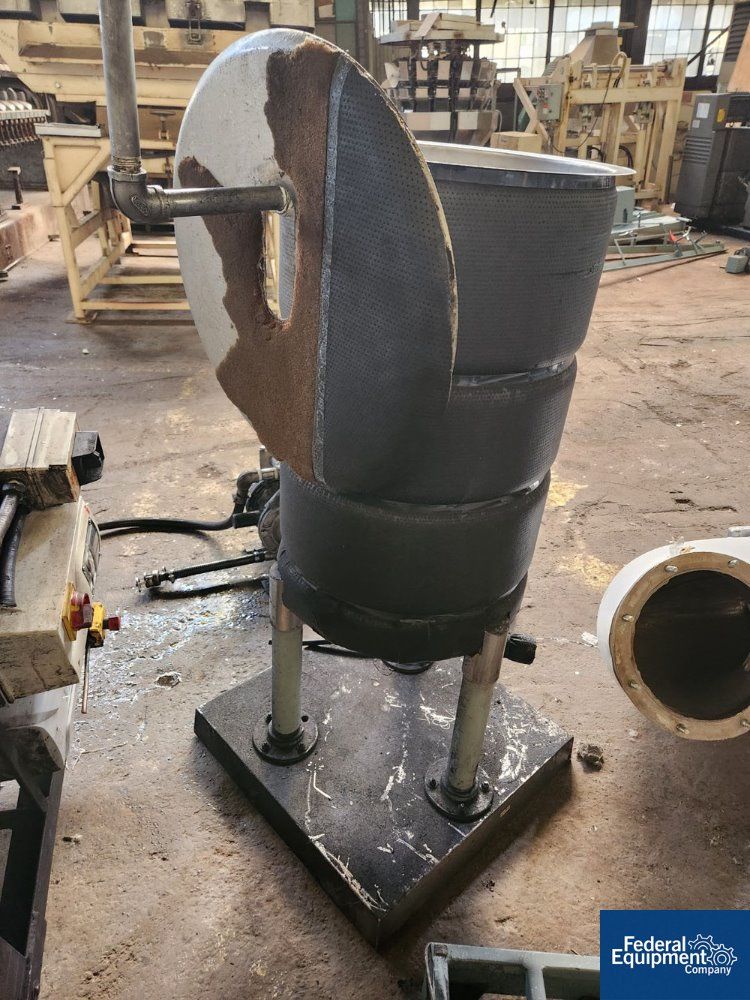 30 gallon Stainless Steel receiver/mix tank, 17.5" diameter x 28" straight side, open top w/ lid, dish - Image 3