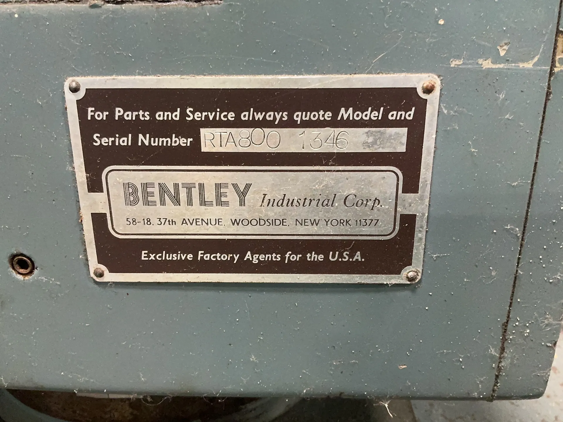 14" Grisetti #RTA800, cylindrical grinding machine, .5 HP, 1140 RPM, 1979 - Image 3
